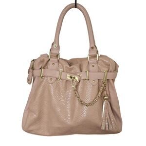 Pink Crocodile Printed Leather Purse by Steve Madden